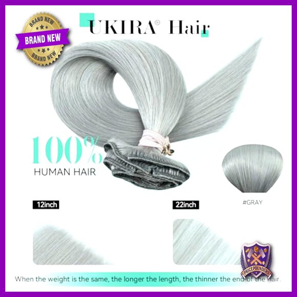 15 Inch Clip-In Human Hair Extensions, 7pcs 75g Silky Straight Remy main image 2
